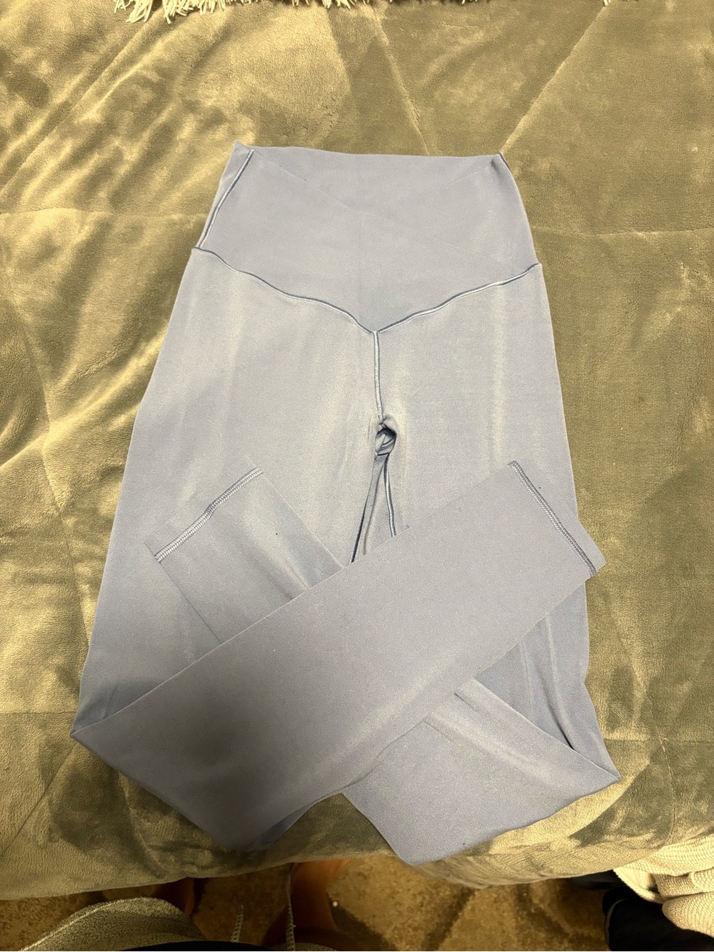 aerie Light Blue crossover High-Waist Leggings